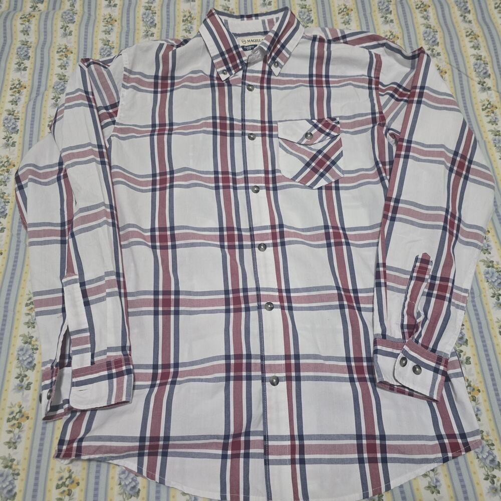 Magellan Outdoors Summerville Classic Long Sleeve Button-up Small Shirt